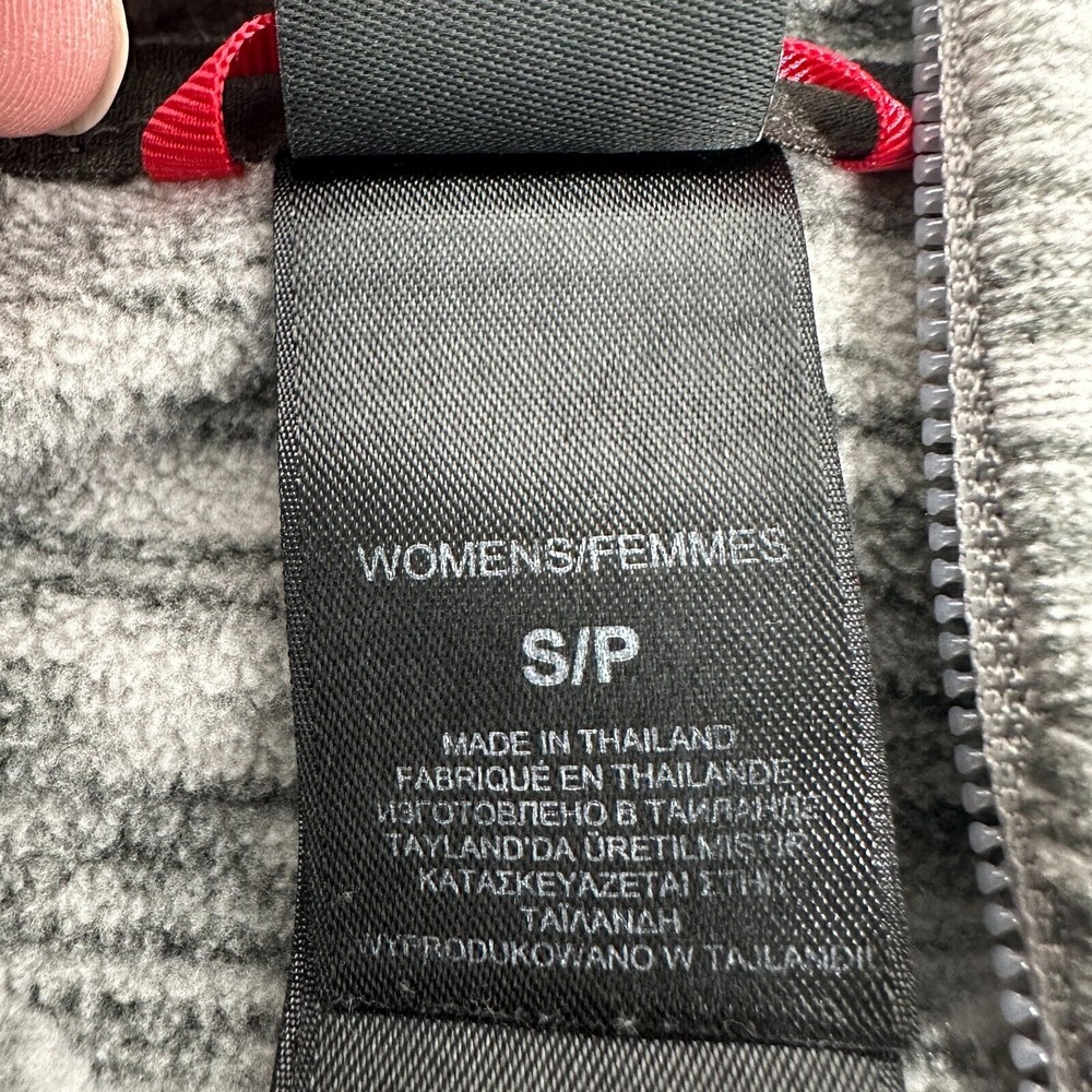 The North Face Fleece Hoodie Women's Sz S Gray Polartec Classic Zip Lightweight - Picture 5 of 10